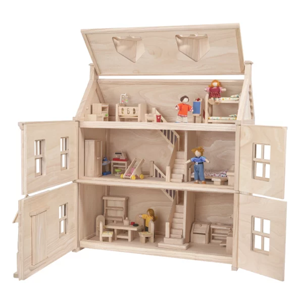 marlinu-puppenhaus-holzhaus-kinderspielzeug-3 etagen-dachboden